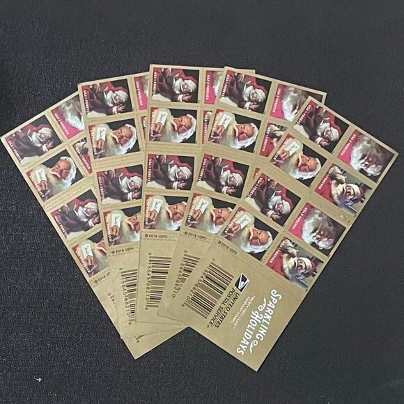 1000 usps forever stamps of Christmas, Santa Claus - Picture 3 of 3